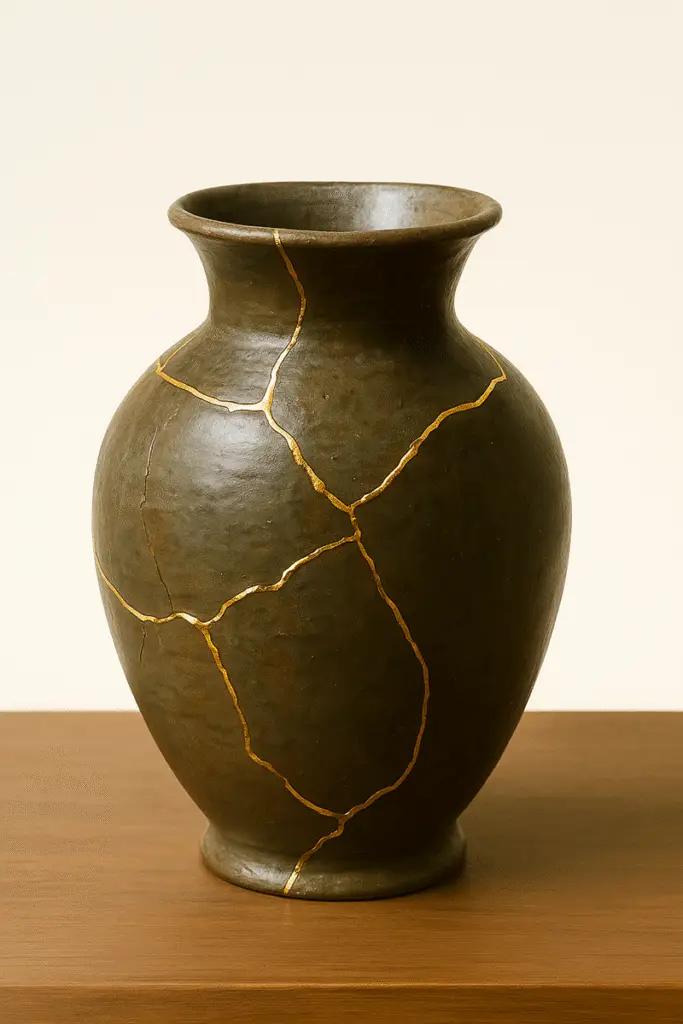 Vaso com Kintsugi